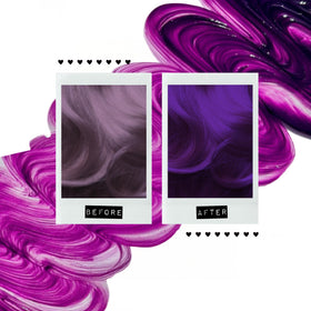 In-shower use of Manic Panic Purple Rose deposits color
