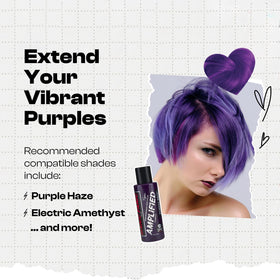 Close-up of Manic Panic Purple Rose texture with quinoa and shea butter