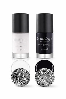 Maniology stamping polish cap closeup showing rich pigment for crisp lines