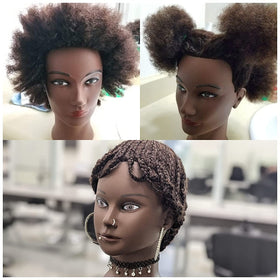 Mankainhead professional training tool for textured hair styling and skill building.
