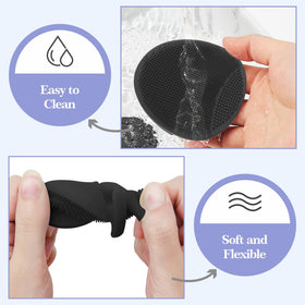 Manmihealth 38 cm long handle aids easy back and foot cleaning.