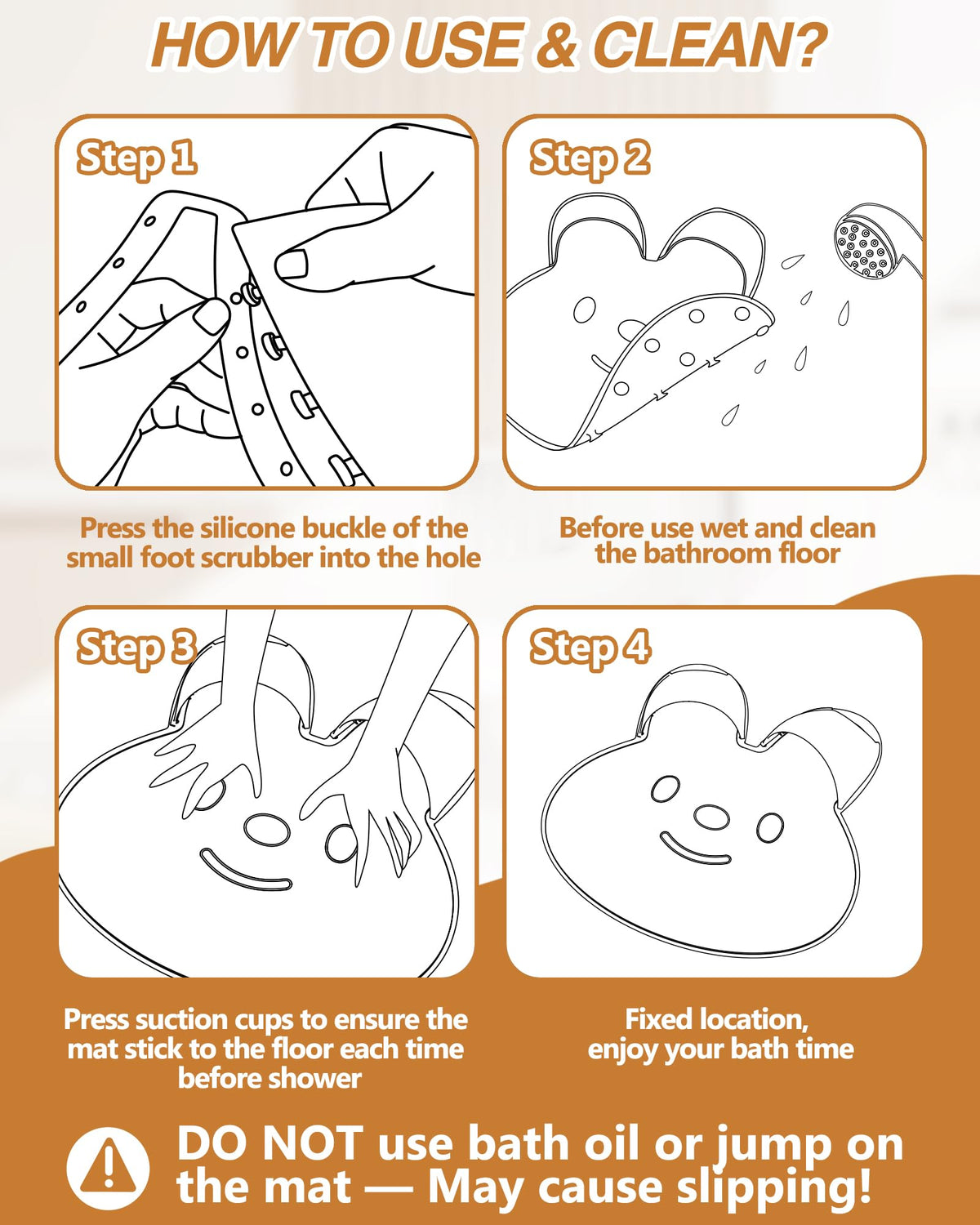 Manmihealth rabbit-shaped mat measures 17.7 by 17.7 inches for versatile fit.