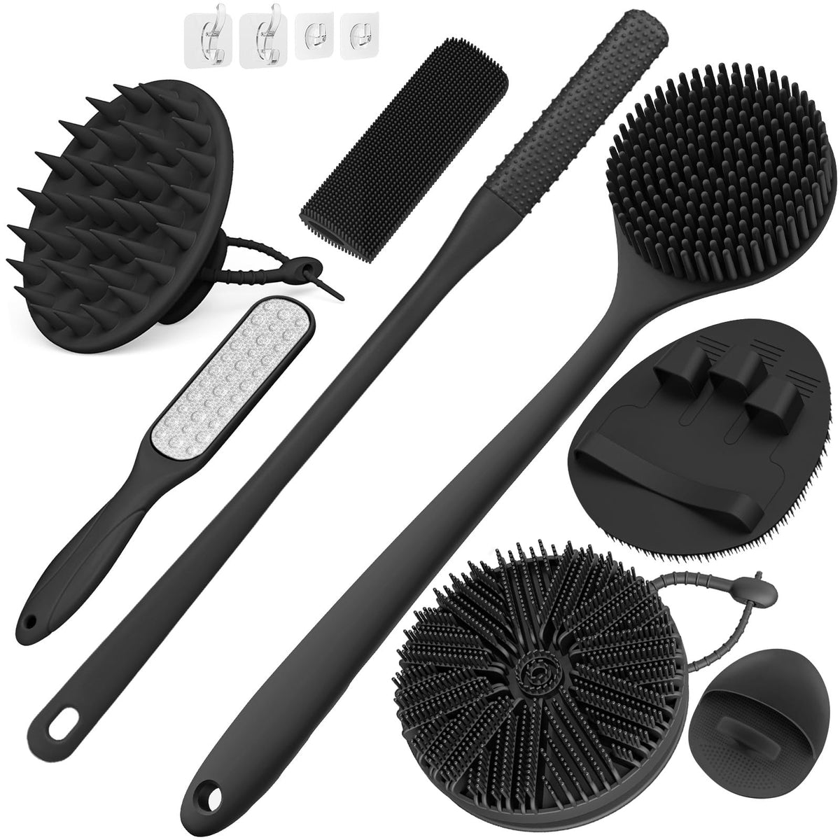 Manmihealth silicone scalp massager for thorough cleansing and soothing scalp sensations.