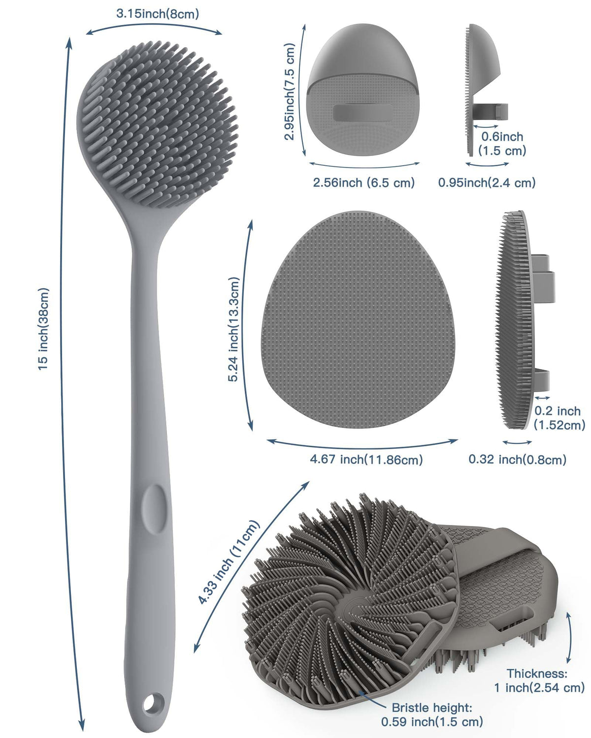 Manmihealth soft bath glove provides gentle lathering for delicate skin areas.