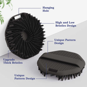 Manmihealth soft shower brush delivers gentle cleansing and rich lather.