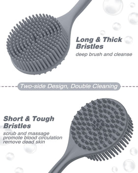 Manmihealth thick bristles detail delivers powerful scrubbing for tougher skin.