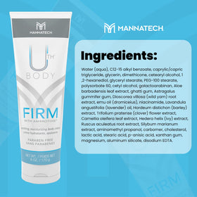 Close view of Mannatech cream jar showing rich, non-sticky formula for all skin types