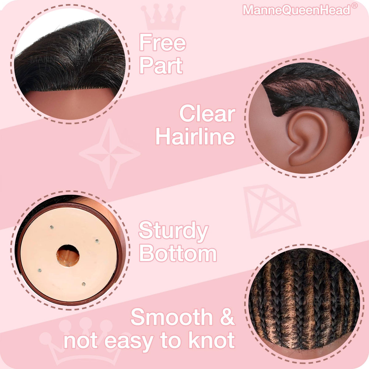 MannequeenHead kid- and student-friendly tool for creative hairstyling learning