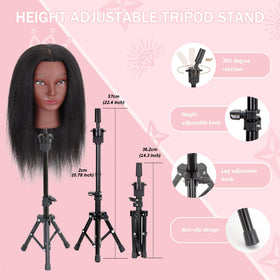 MannequeenHead table clamp accessory secures workstation during styling demos