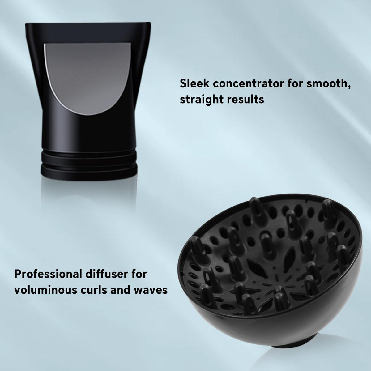 Tourmaline ceramic technology for shine and reduced frizz in Mannice dryer.