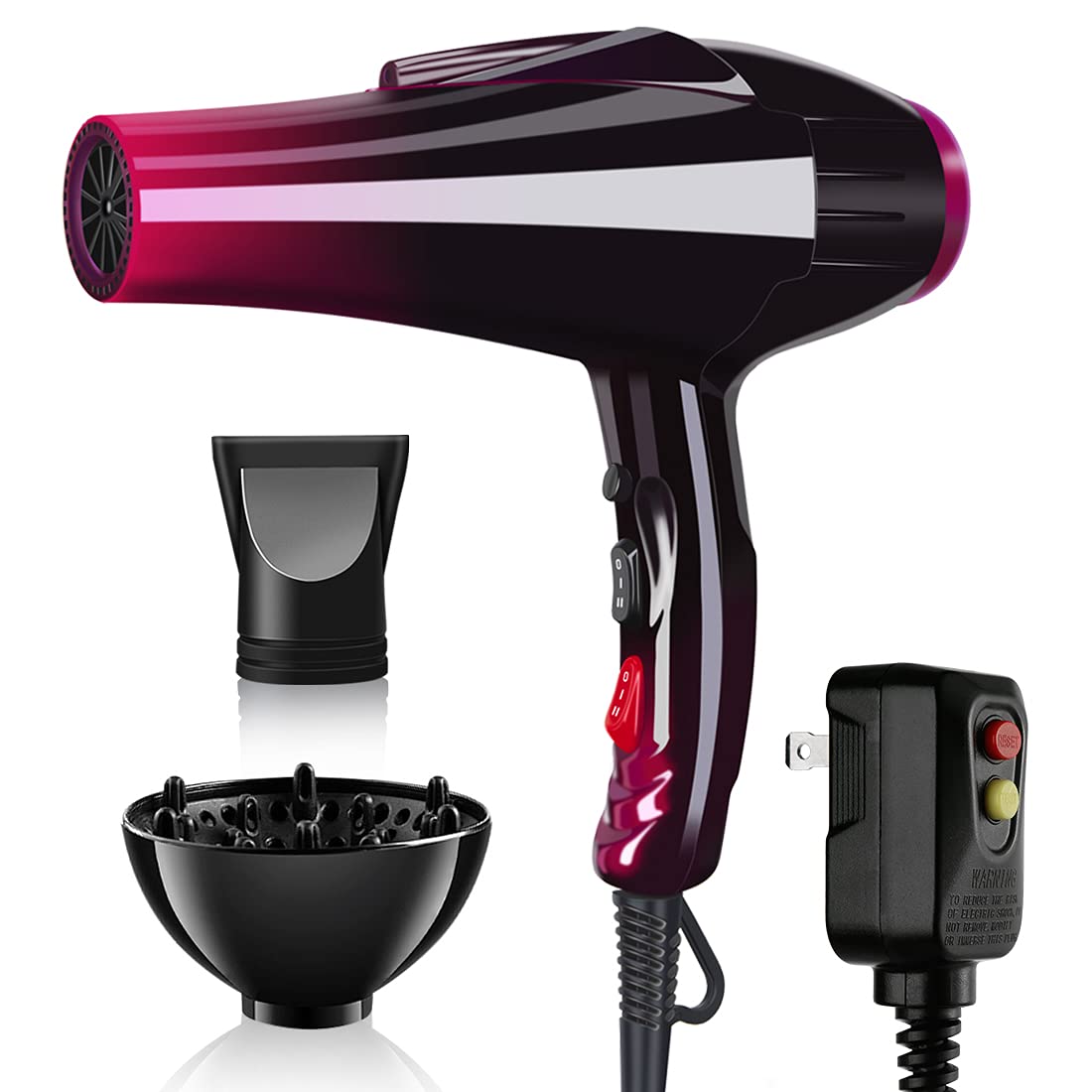 Mannice Professional 3500W dryer front view for fast, salon-grade drying.