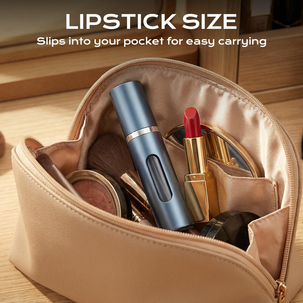 Manoai 3PCS travel atomizers compact pocket size fits purse or travel bag.