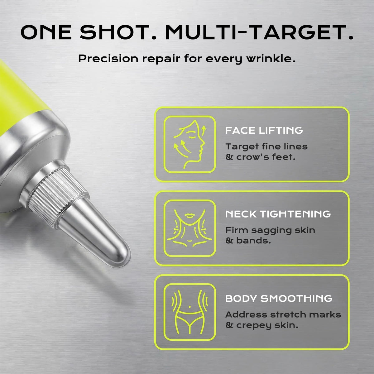 Manoai elasticity improvement on cheek showing firmer-looking skin.