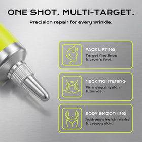 Manoai elasticity improvement on cheek showing firmer-looking skin.