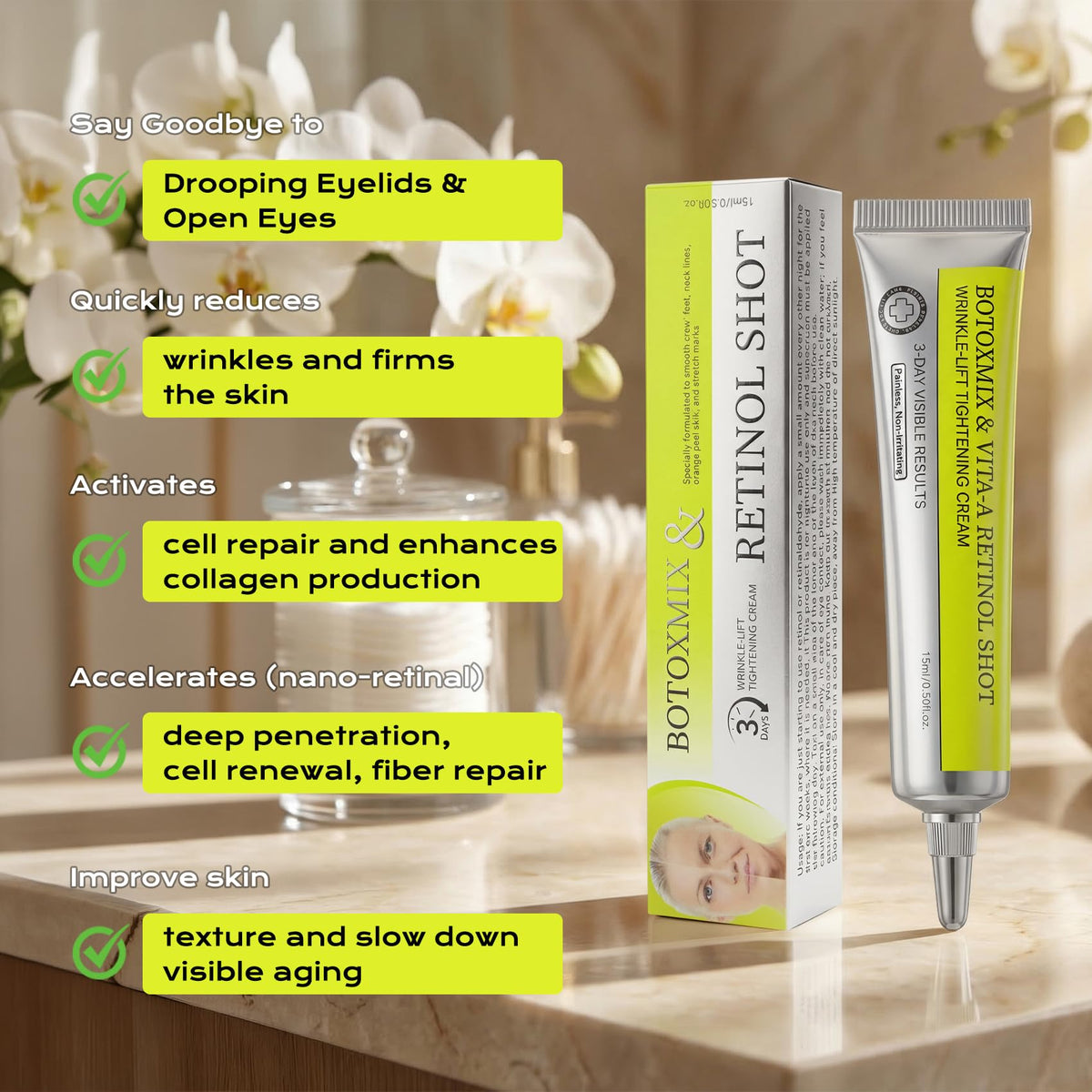 Manoai radiance boost on elbows and knees for all-over care.