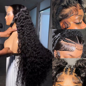 Manorshen HD lace front detail for an invisible, seamless hairline.