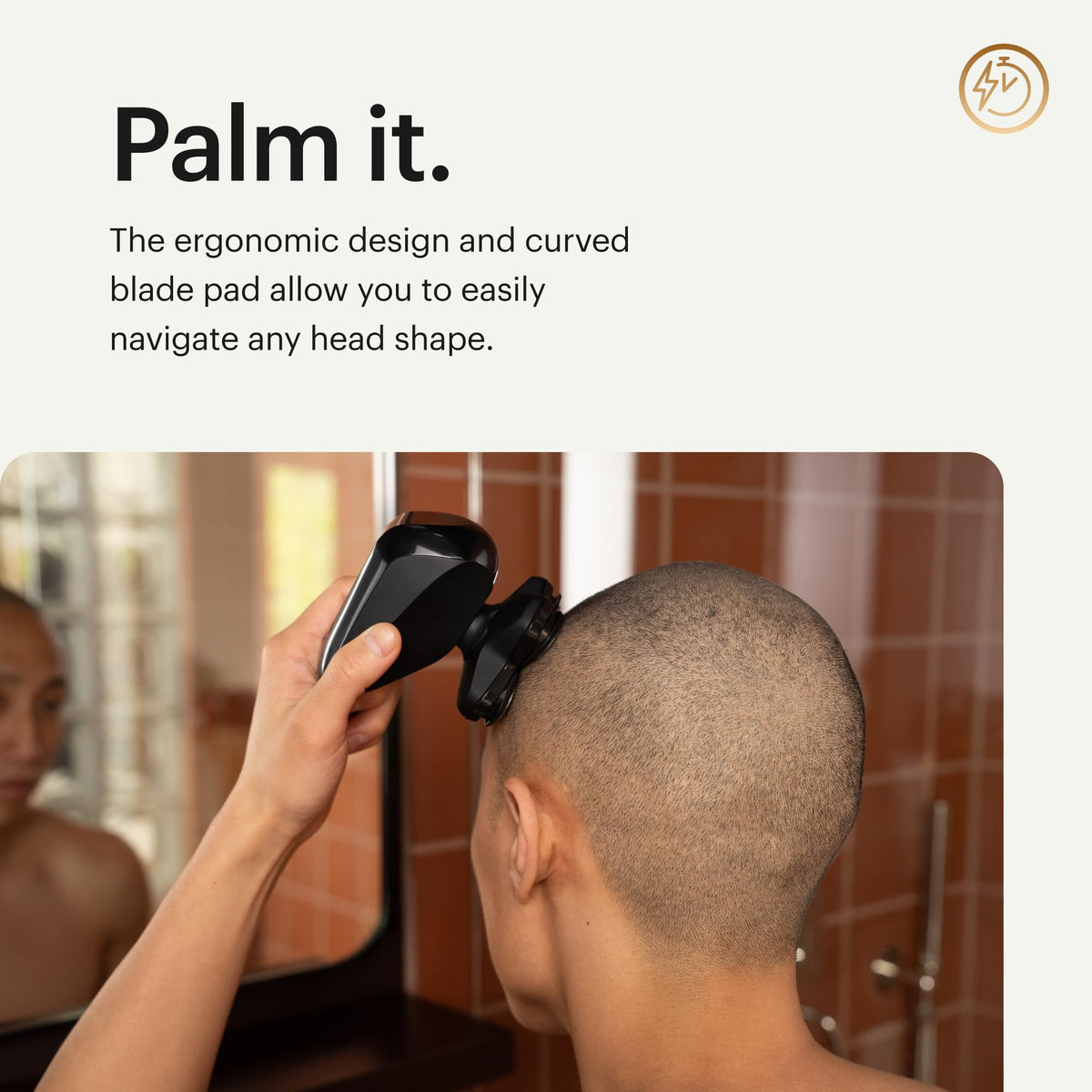 MANSCAPED Dome Shaver Pro FlexAdjust blades glide along contours.