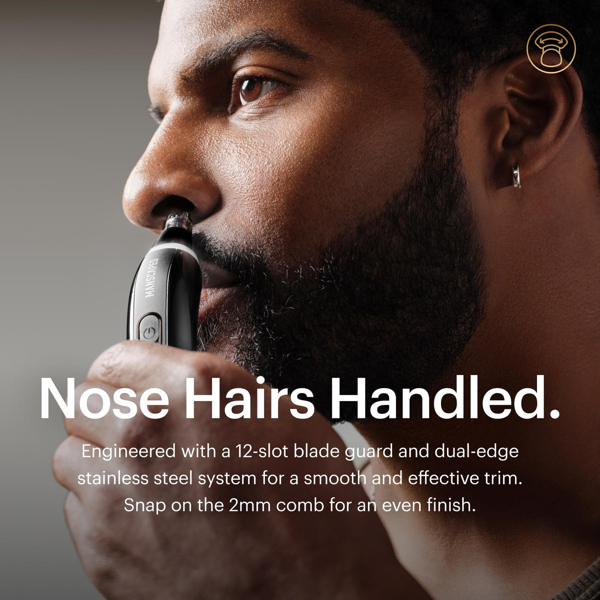 MANSCAPED Dome Shaver Pro travel lock keeps devices secure.