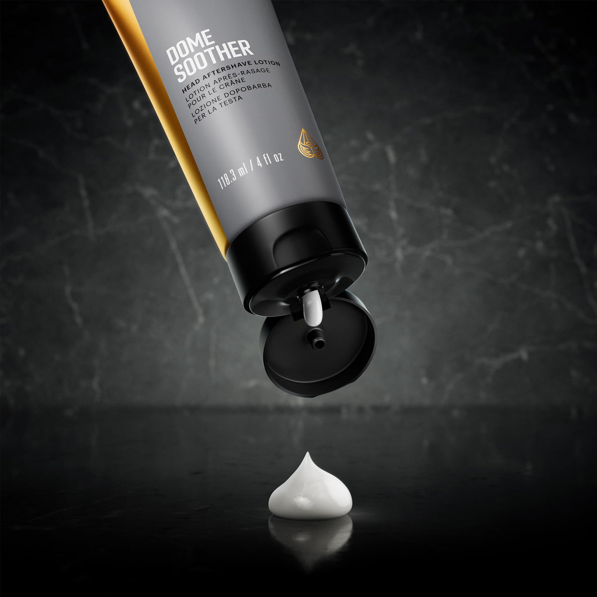 Manscaped Dome Soother dries clear after application.