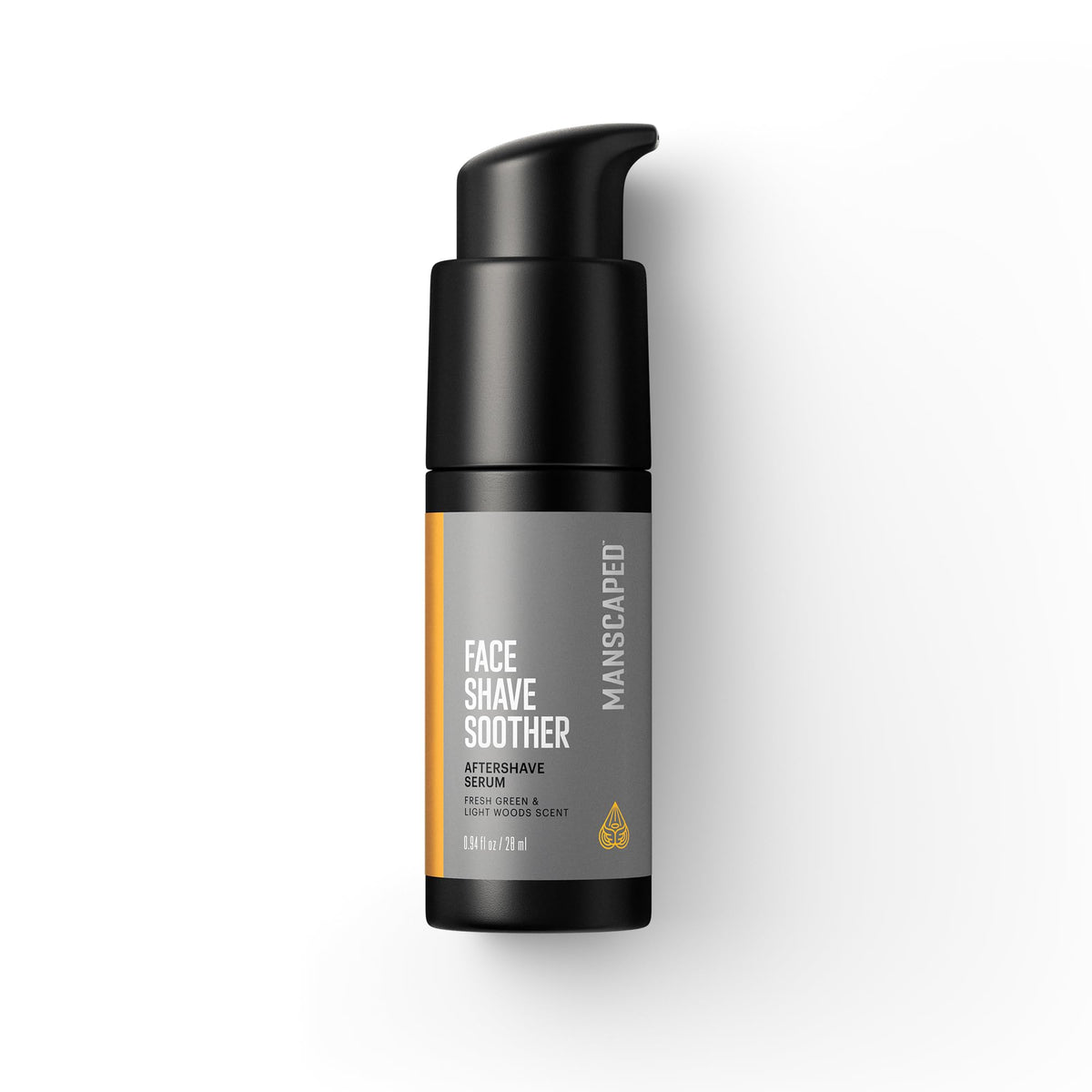 MANSCAPED Face Shave Soother bottle front showing cooling hydration after shaving.