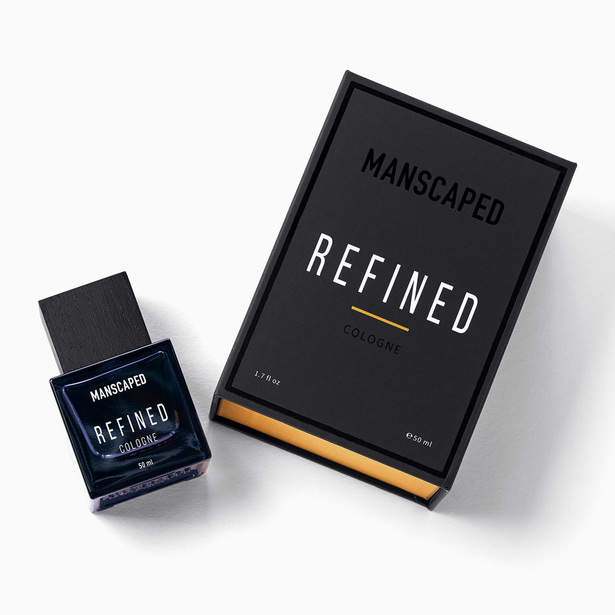 MANSCAPED Refined Cologne luxury presentation highlighting a refined grooming option.