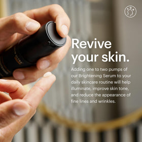 MANSCAPED Skin Ultra Brightening Serum hyaluronic acid provides surface moisture.
