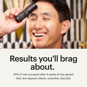 MANSCAPED Skin Ultra Brightening Serum ingredient spotlight licorice root and niacinamide support more even tone.