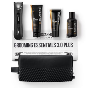 MANSCAPED The Lawn Mower 3.0 Plus trimmer in use for precise groin grooming.