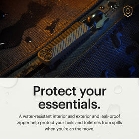 MANSCAPED The Shed 2.0 water-resistant exterior detail for travel protection