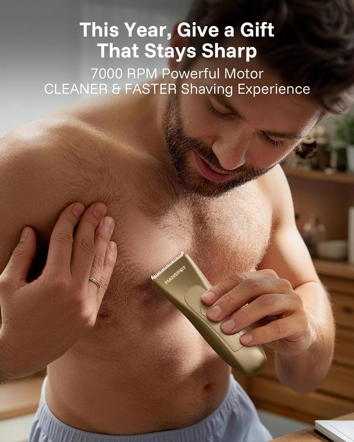 MANSPOT long-lasting battery supports up to twenty uses per charge