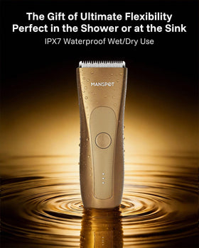 MANSPOT waterproof design suitable for shower use and easy cleanup