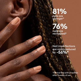 Manucurist Active Smooth 03 nails natural look with bronze tint.