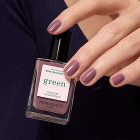 Manucurist Green fast-dry finish delivers glossy color on nails