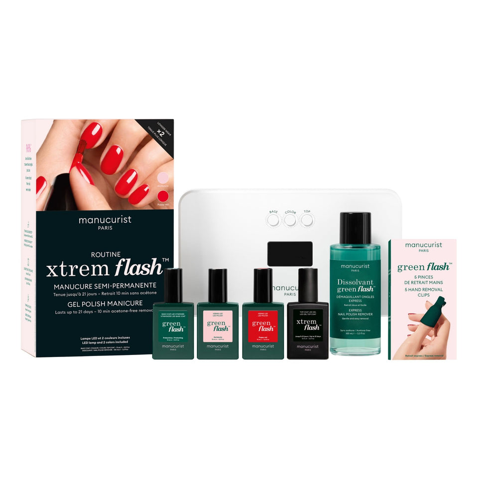 Manucurist Green Flash 36W LED lamp folds for quick at-home gel manicures.