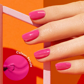 Base coat application on nails using Manucurist Green Flash