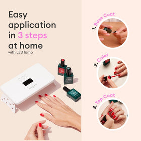 Manucurist Green Flash Bubble remover clips demonstrating safe, gentle removal.