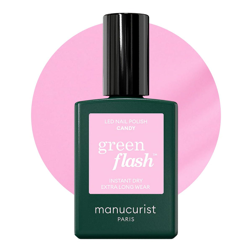 Manucurist Green Flash Candy Neon Pink bottle ready for a vibrant manicure.