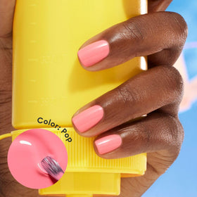 Manucurist Green Flash pastel pink pop applies smoothly for vibrant, opaque color