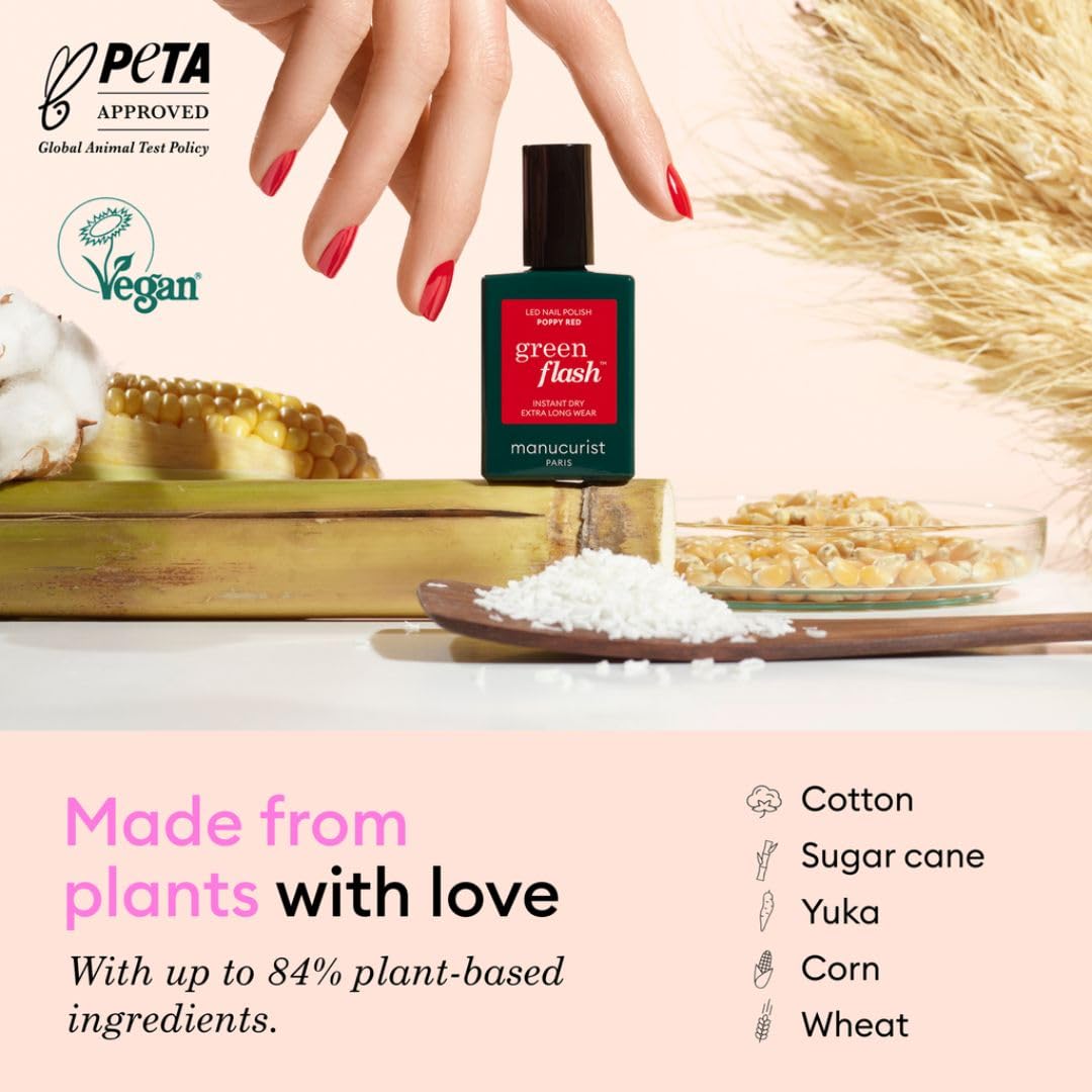 Manucurist Green Flash Snow White made in France label highlights vegan and 12-free formula