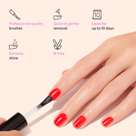 Manucurist Green Flash Top Coat uses vegan, plant-based ingredients for ethical nail care.