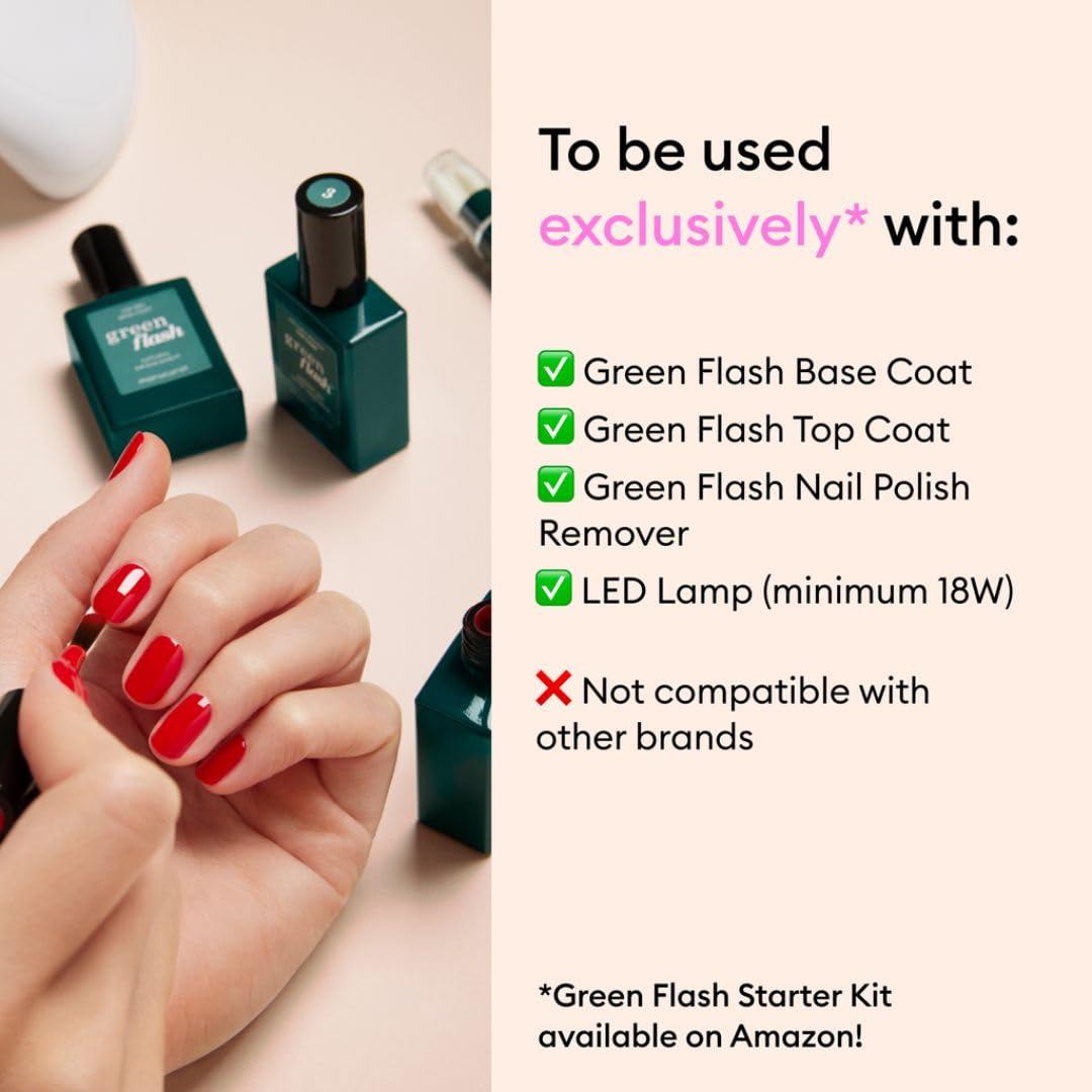 Manucurist Green Flash top coat sealing shine and extending wear without yellowing