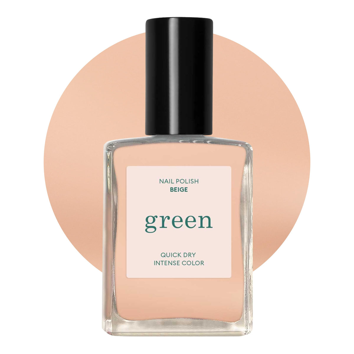 Manucurist Green Quick Dry Beige bottle for fast, durable color.
