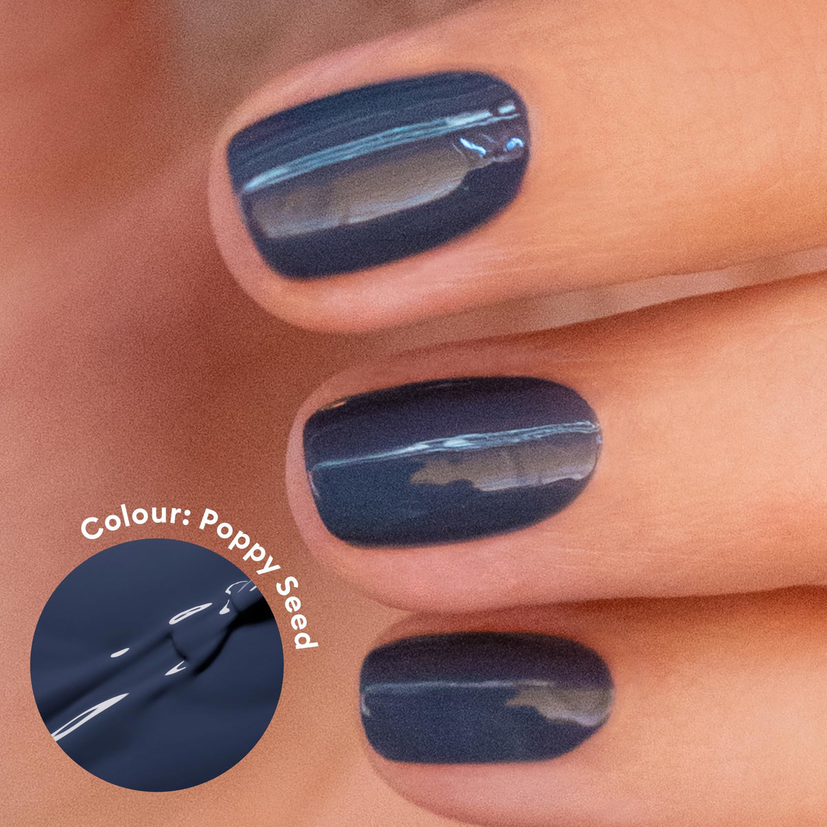Manucurist Green Quick Dry Nail Polish Poppy Seed brush glides on smoothly for even coverage.