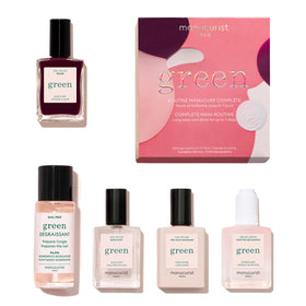 Manucurist Green Degreaser cleans nails for optimal adhesion.
