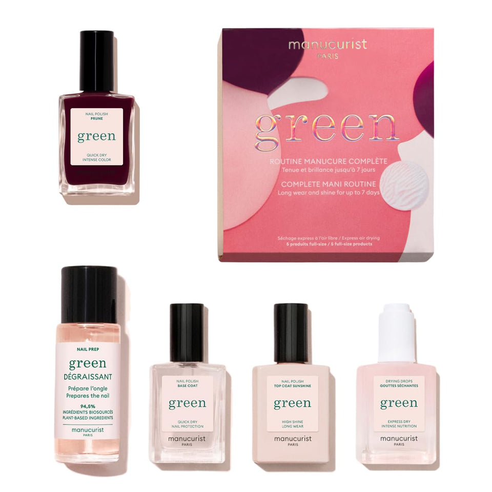 Manucurist Green Degreaser cleans nails for optimal adhesion.