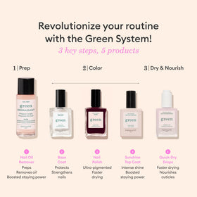 Manucurist Green Prune Nail Polish gives vivid color and lasting shine.