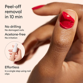 Manucurist Poppy Red polish delivers vibrant, glossy color.