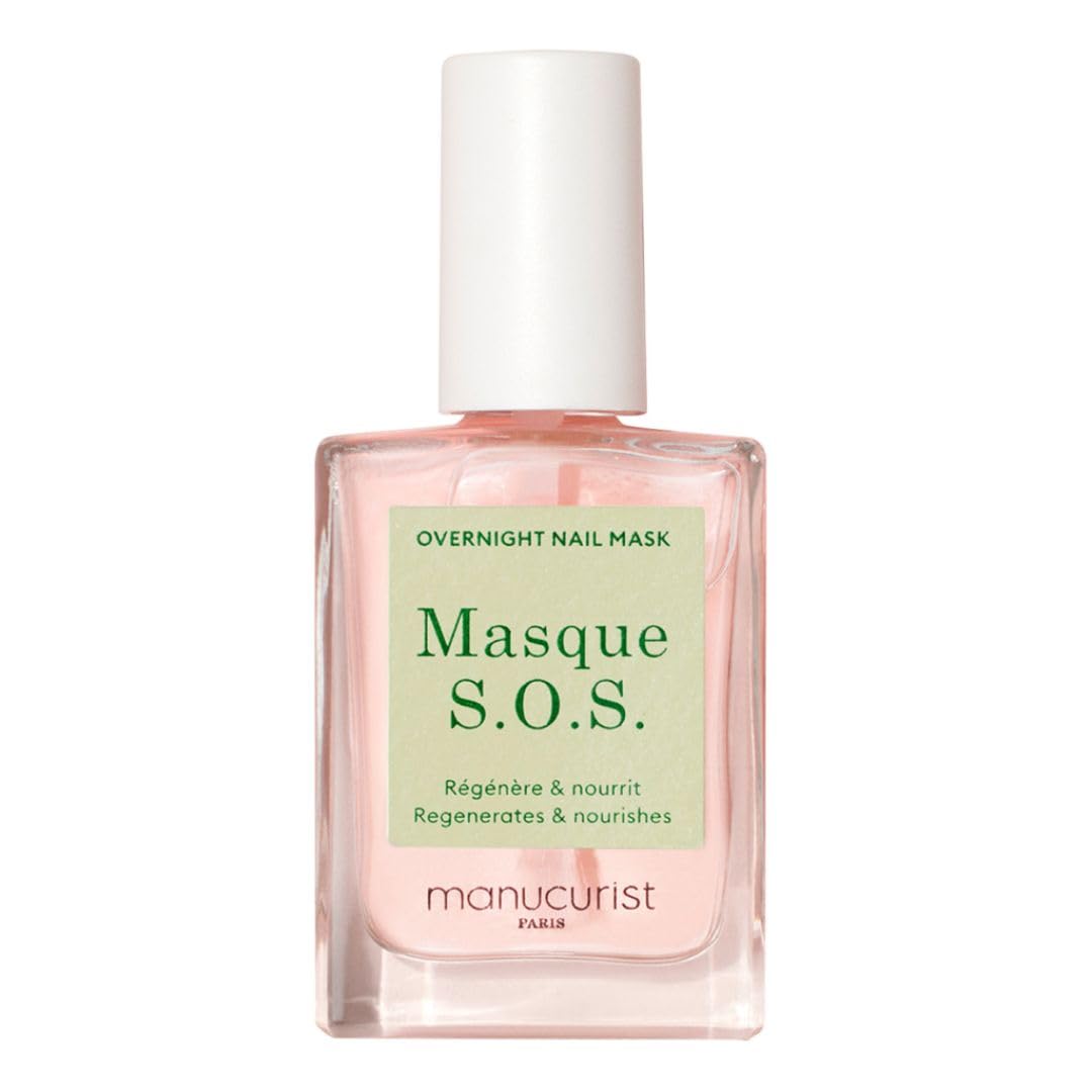 Manucurist SOS Nail Mask bottle front showing plant-based nail care.