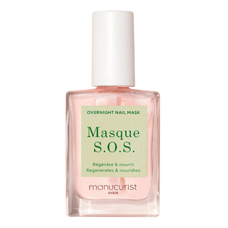 Manucurist SOS Nail Mask bottle front showing plant-based nail care.