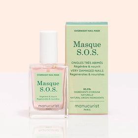 Manucurist SOS Nail Mask wash-off next morning after use.